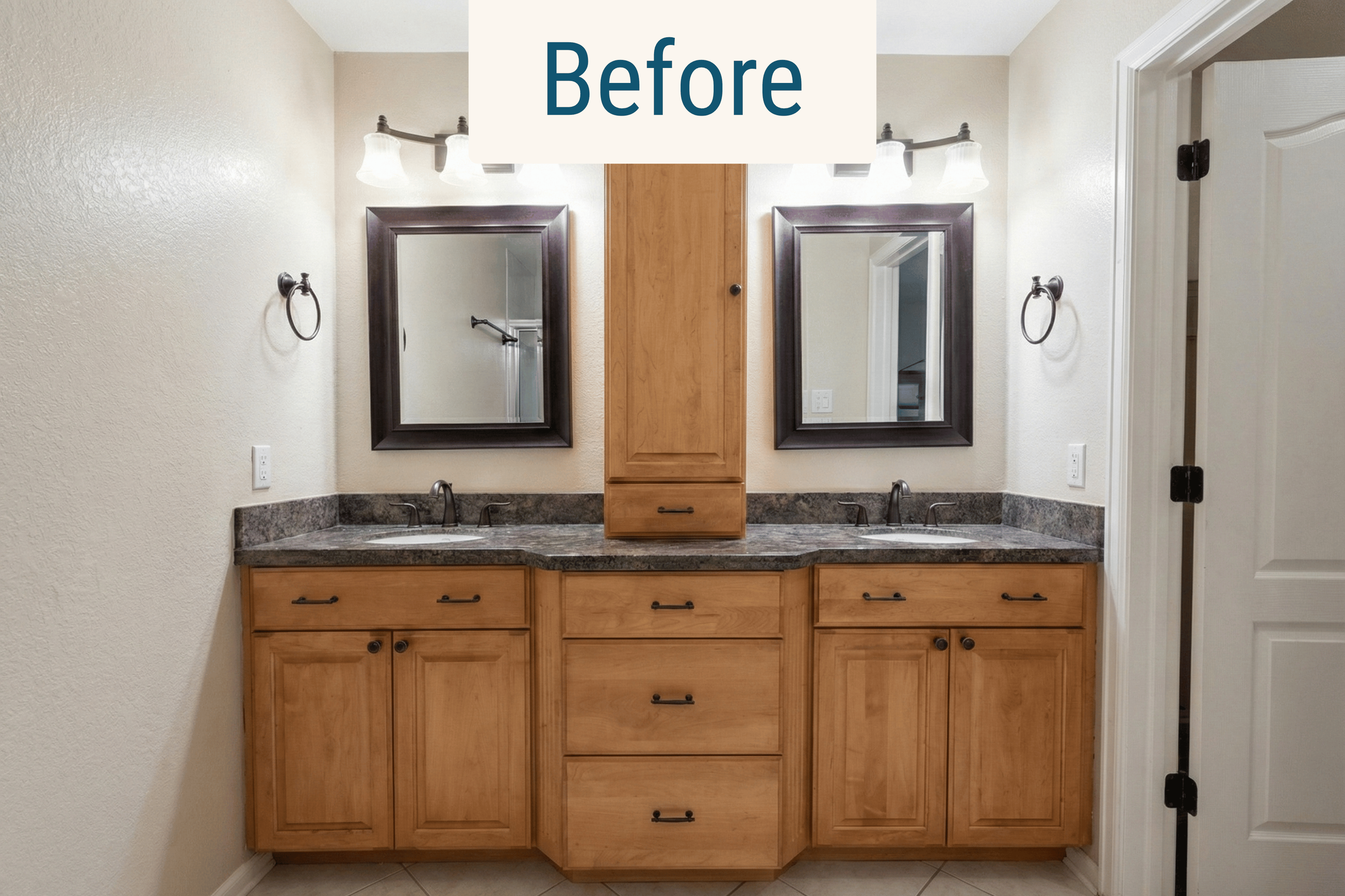 before bathroom remodel