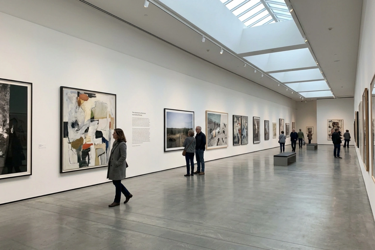 modern horizontal scrolling exhibition layout
