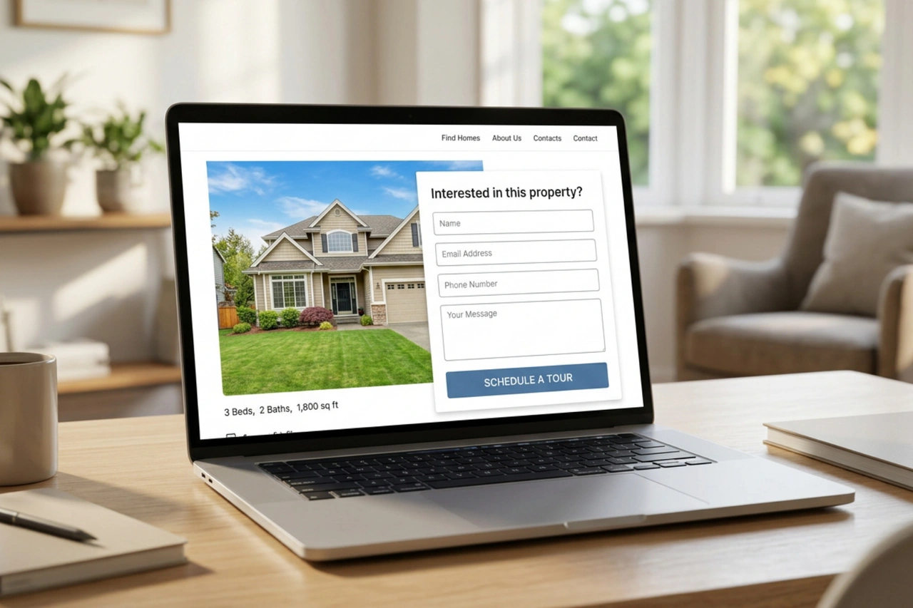 high-converting lead capture form for real estate