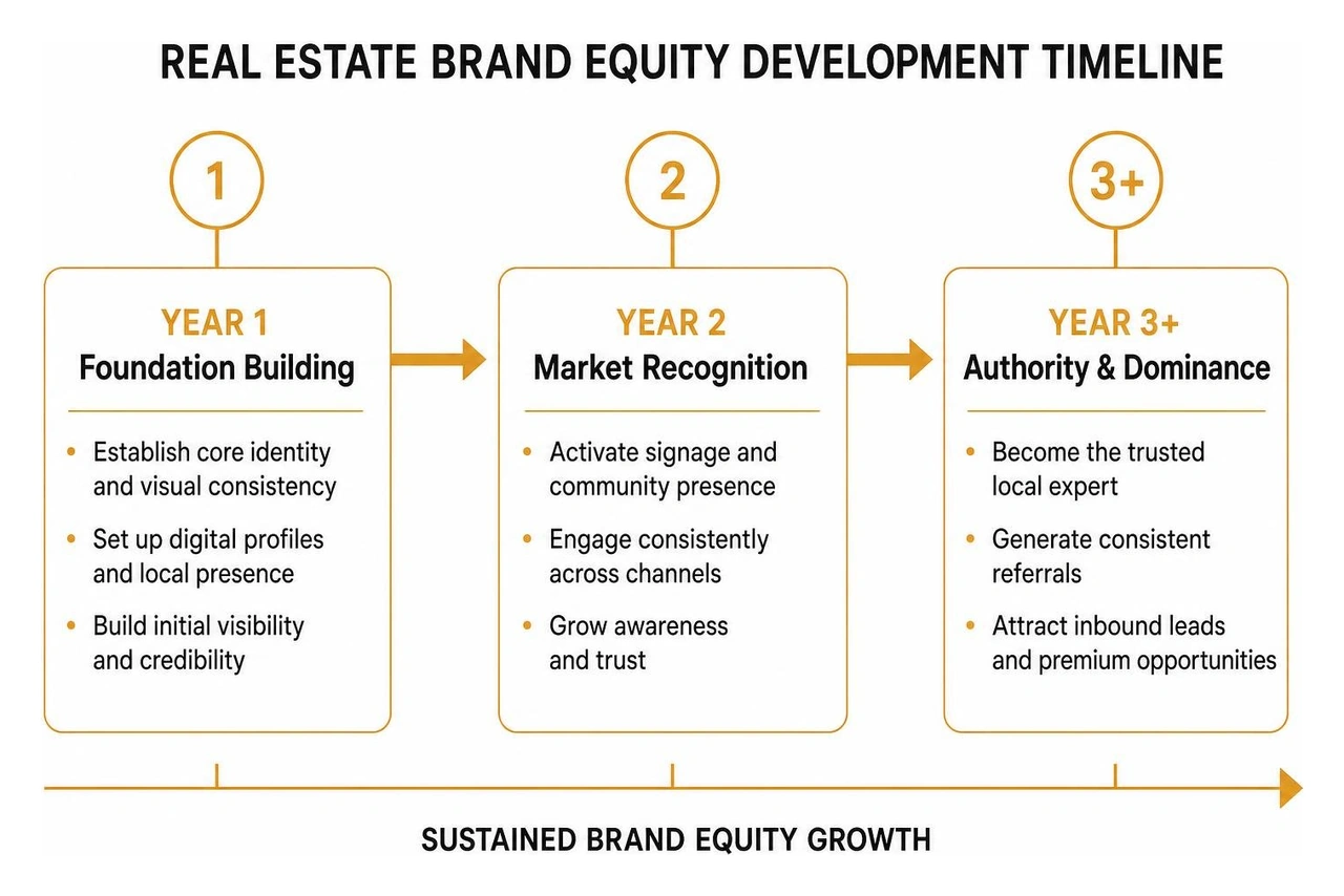 Real estate brand equity development timeline Real estate brand equity development timeline