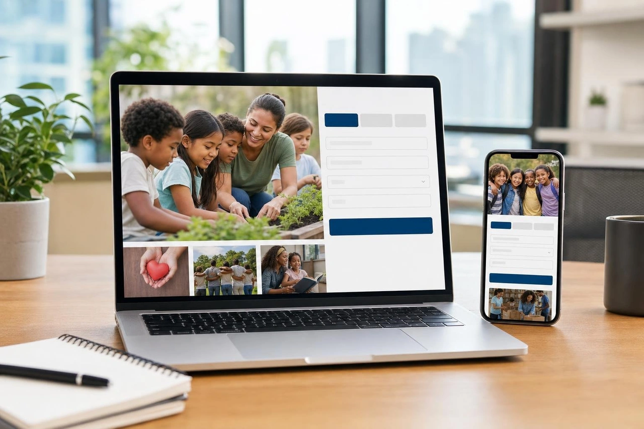 responsive nonprofit website design with donation form responsive nonprofit website design with donation form
