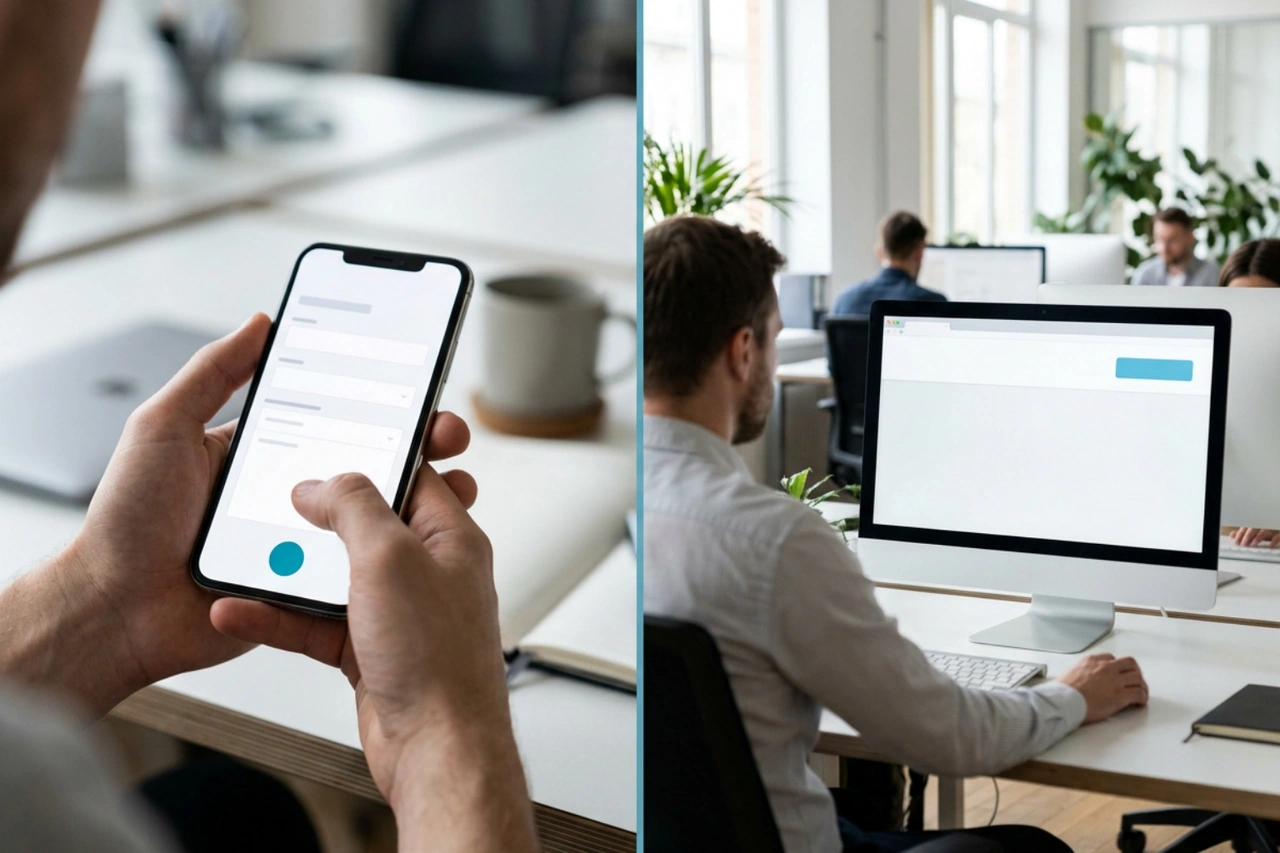 Mobile versus desktop call to action placement Mobile versus desktop call to action placement