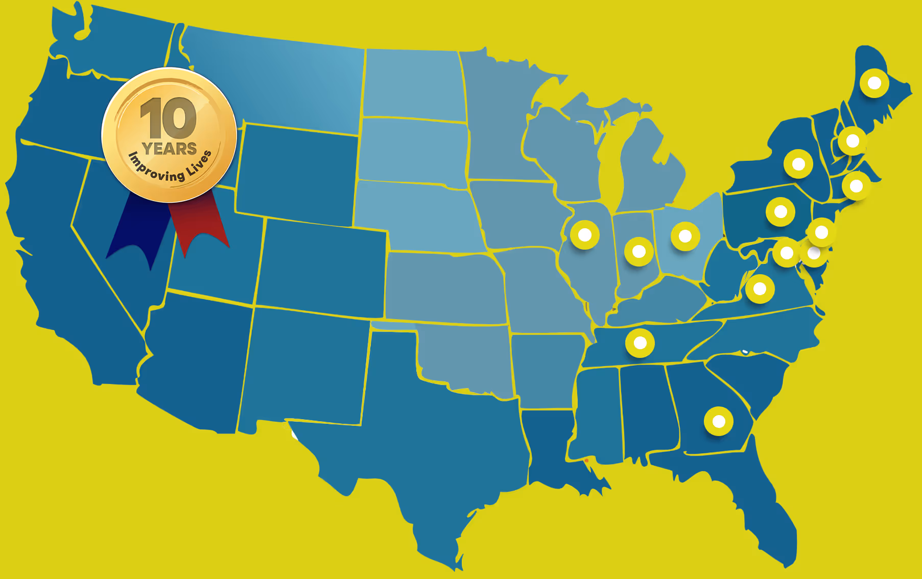 Map of location you can find BUC