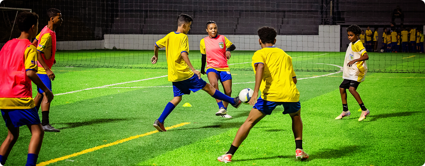Jogadores BUSA no dia de treino
