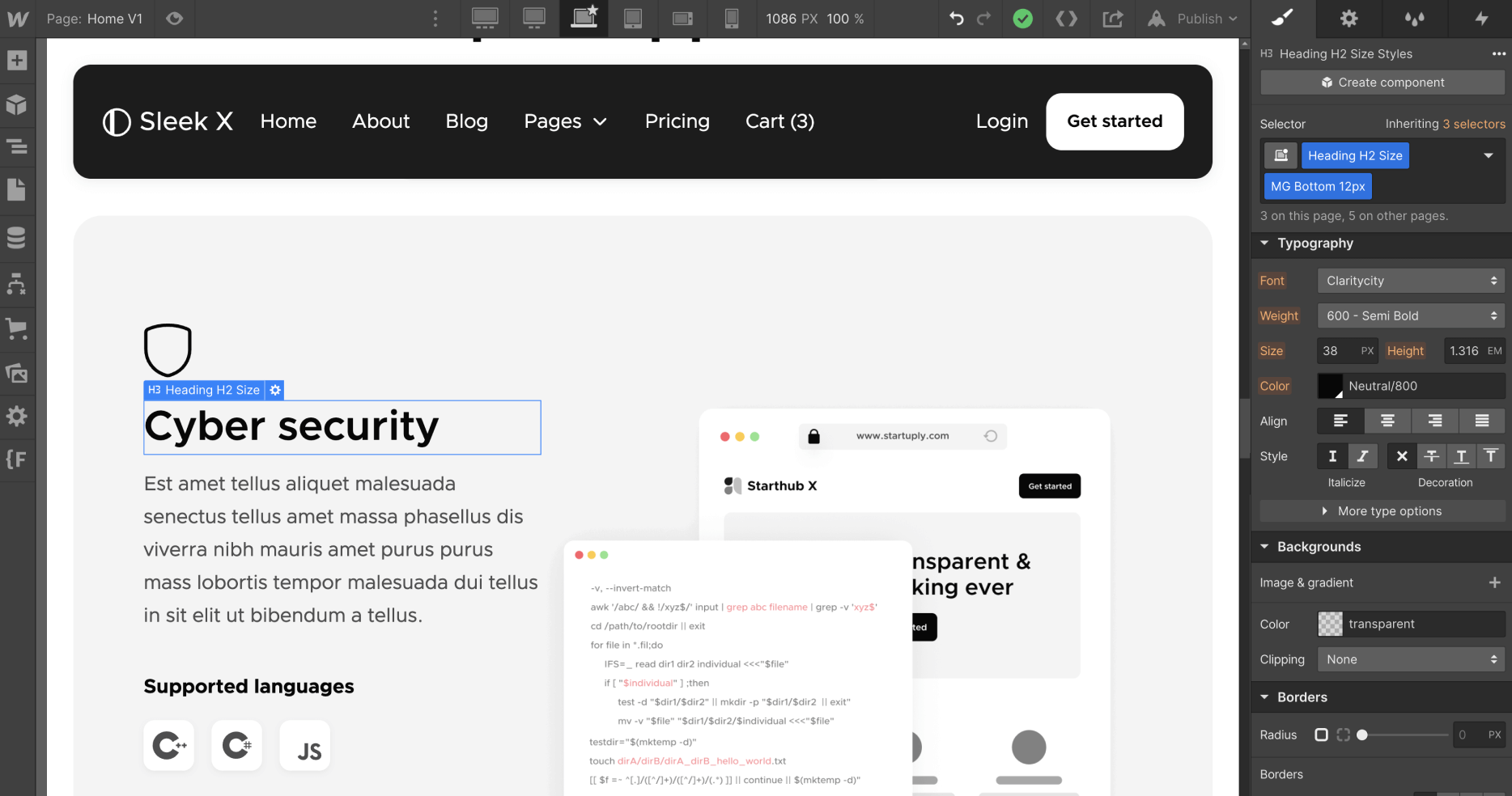 Static Content - Sleek X Webflow Templates
