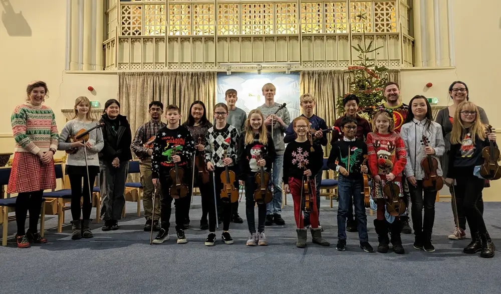A Christmas Group of Musicians