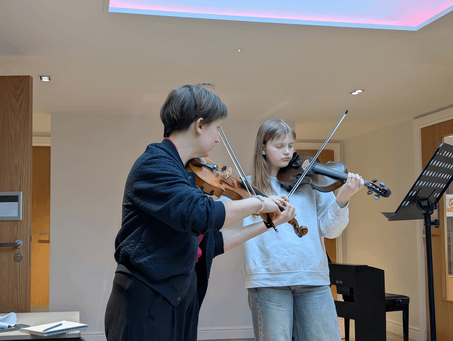 Violin Lesson at the Wee Music School
