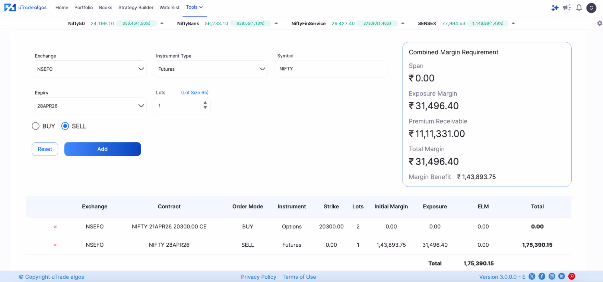 get a complete overview of the margin calculator on uTrade algos