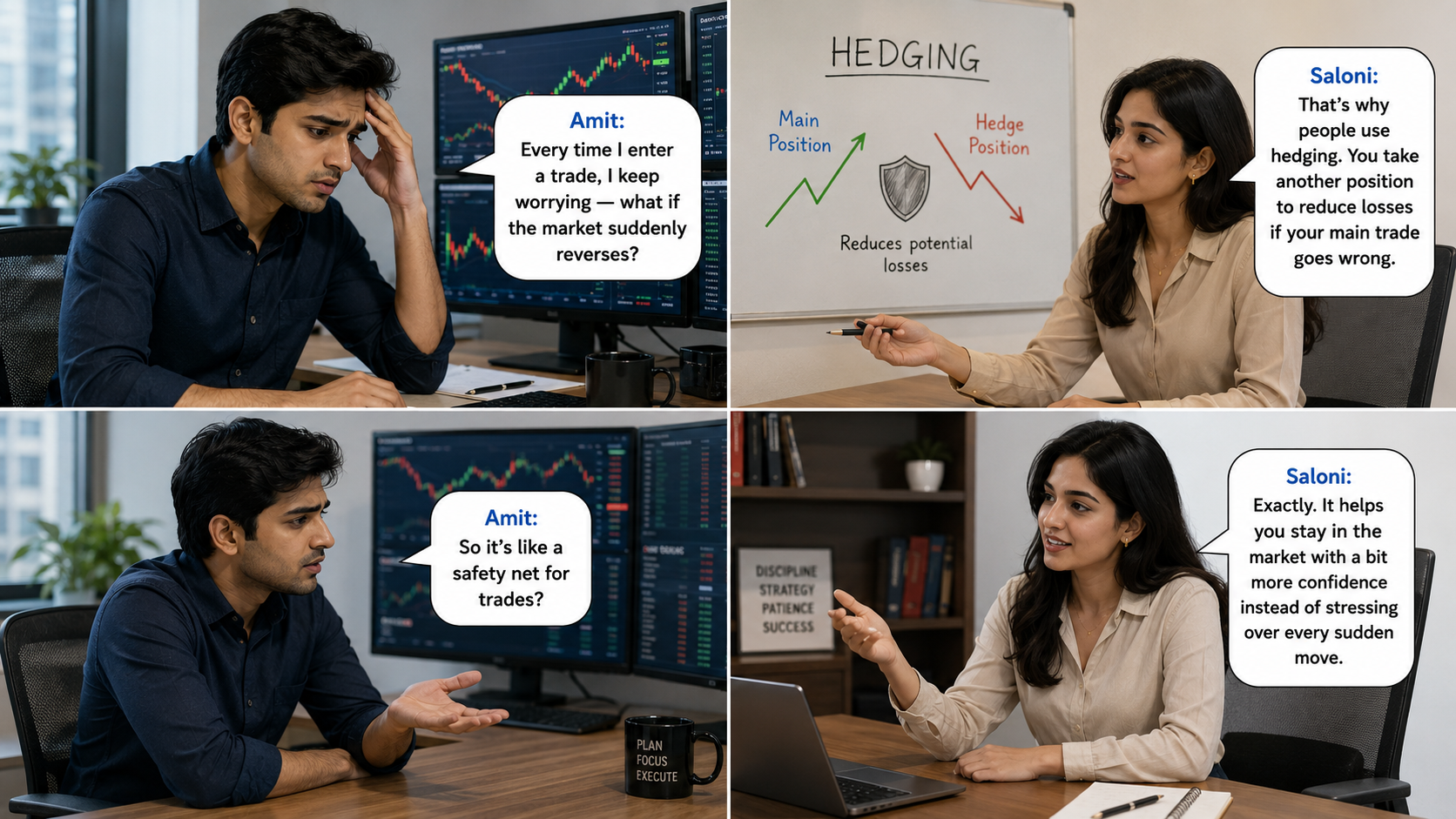 Hedging, uTrade algos, trading, indian traders,