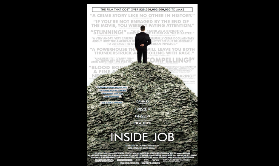 Best stock market movies, uTrade algos, Indian trader, Hollywood films, Inside Job (2010)