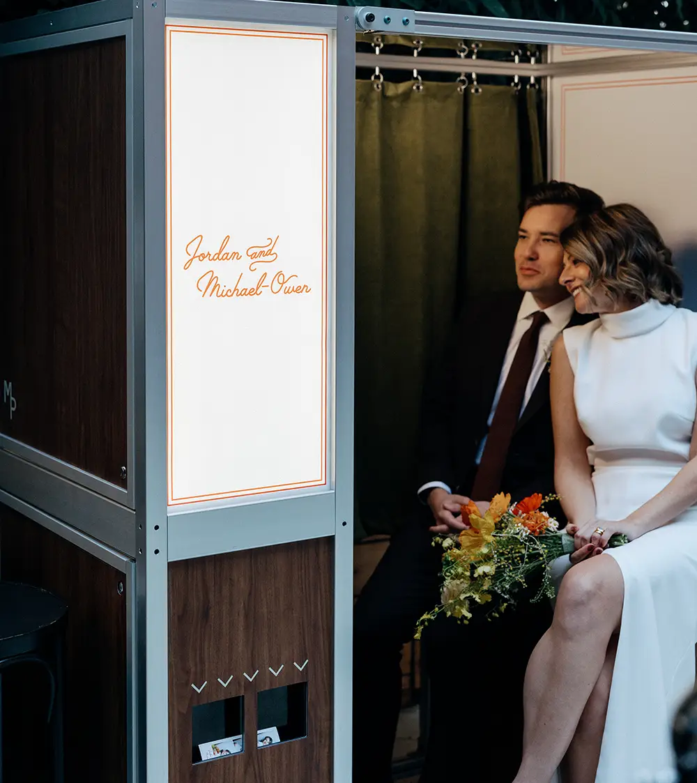 a fancy photo booth setup idea