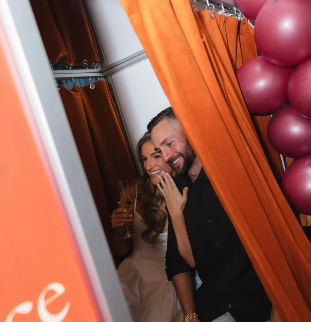 a photo booth idea for a party