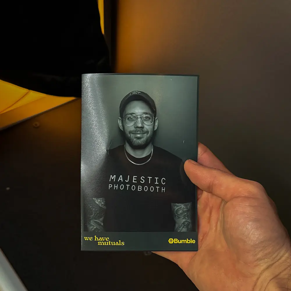 photo strip from bumble brand activation