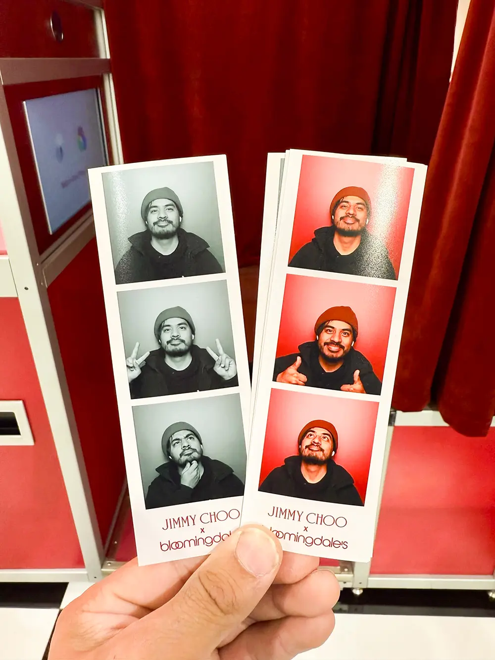luxury event photo booth strips