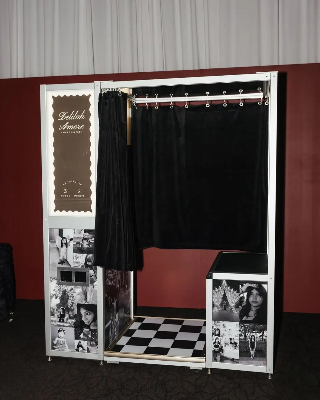 a retro photo booth