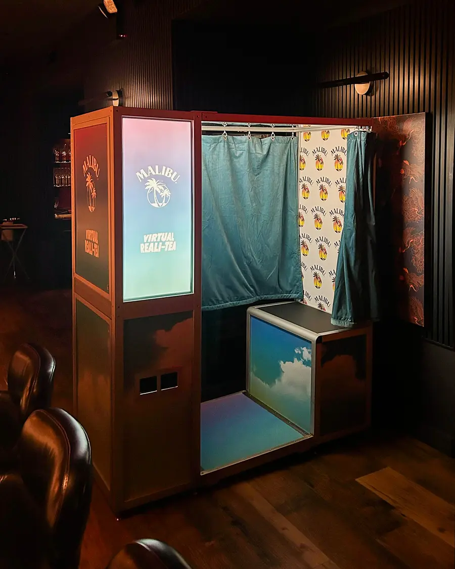 photo booth in a intimate event venue