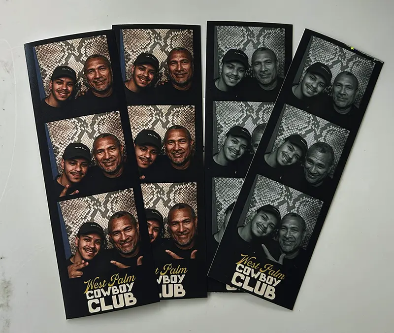 South Florida photo booth strips