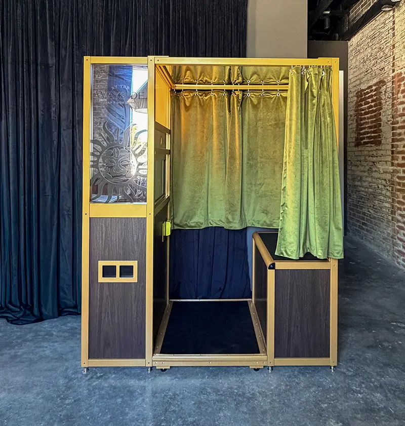 gold frame photo booth