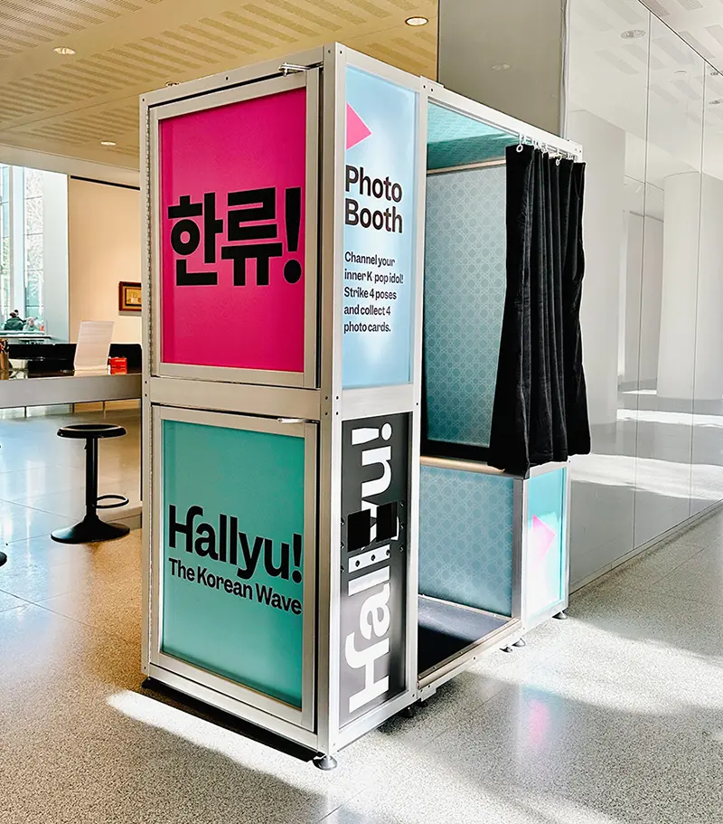 Emotionally engaged and strategized museum photo booth. 