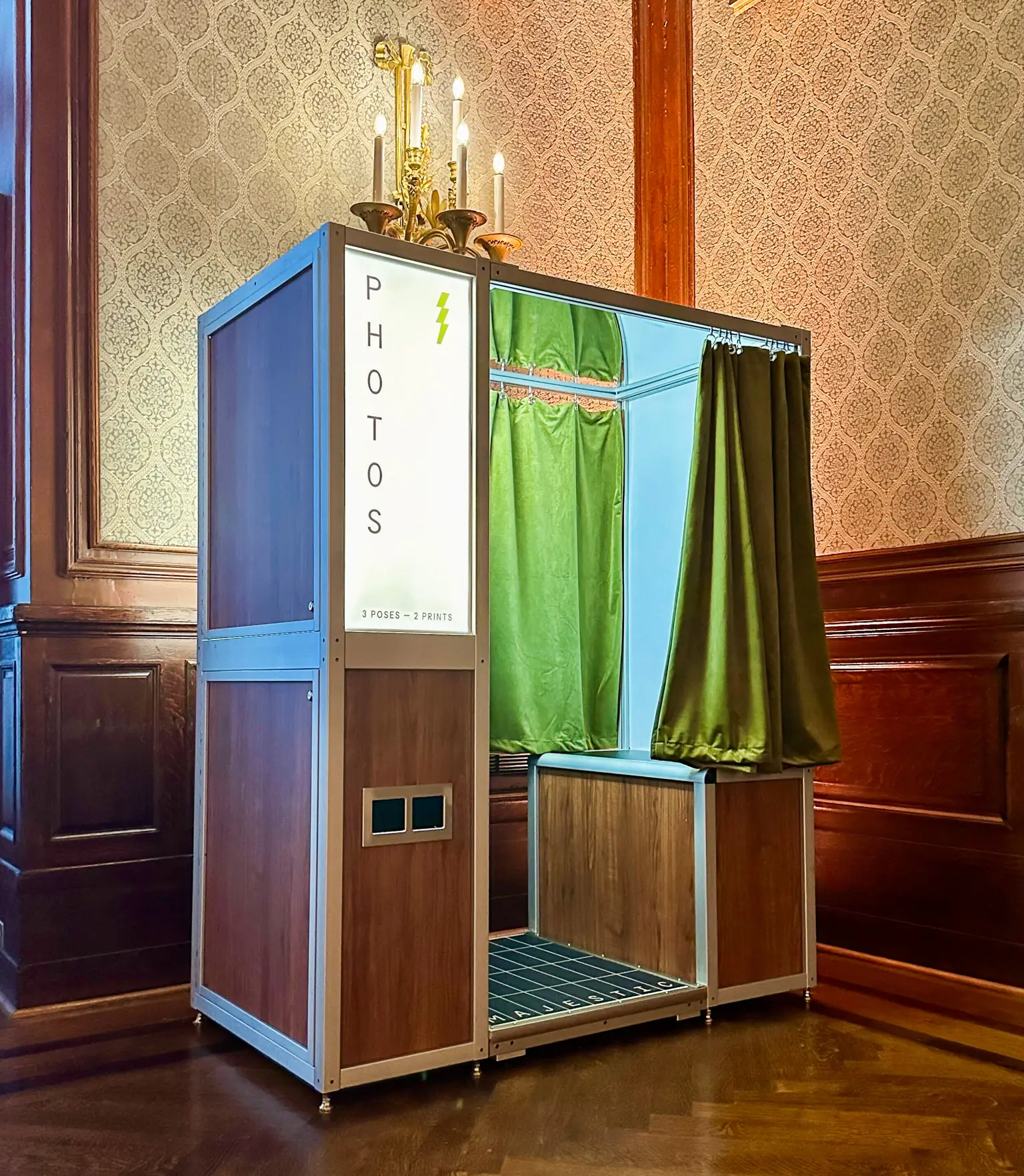 Photo booth in a tight space