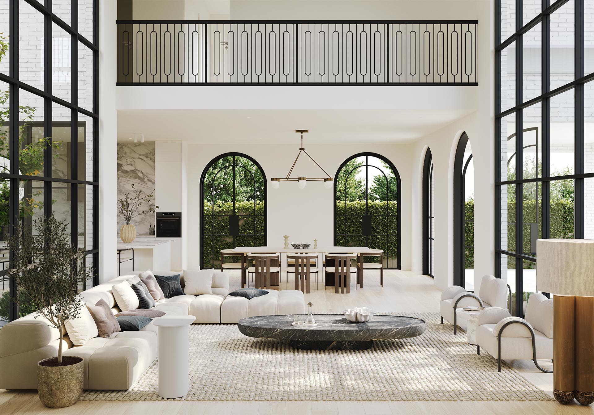 Biophilic Design and Internal Courtyards in Custom Homes
