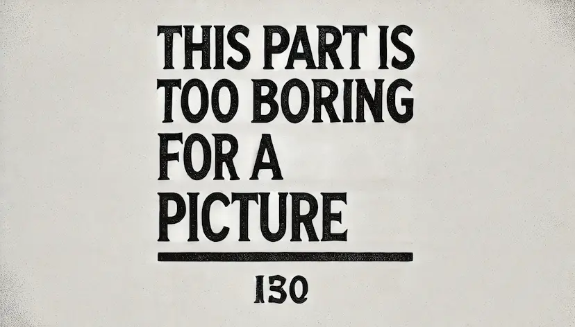 An image describing that this section of text is too boring for a real image