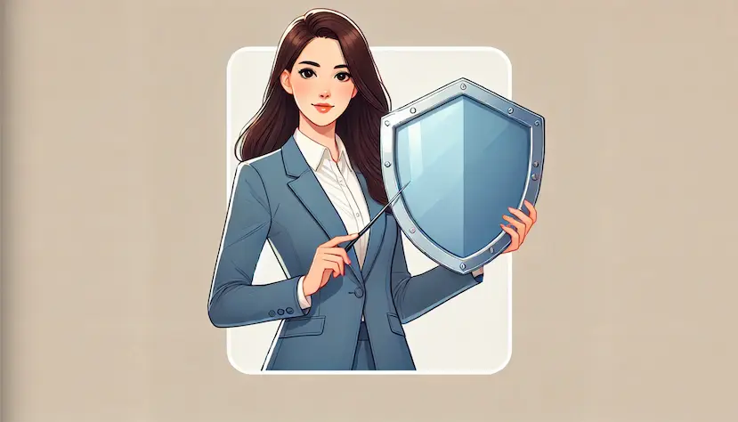 a founder holding a limited liability shield