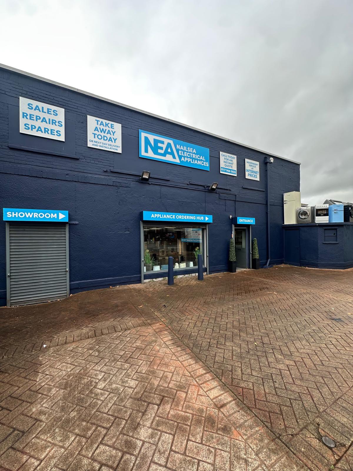 NEA Appliances Bristol showroom for customers looking for appliances near Nailsea