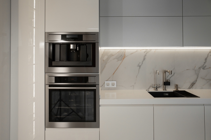 Microwave oven in a modern kitchen, illustrating microwave replacement options