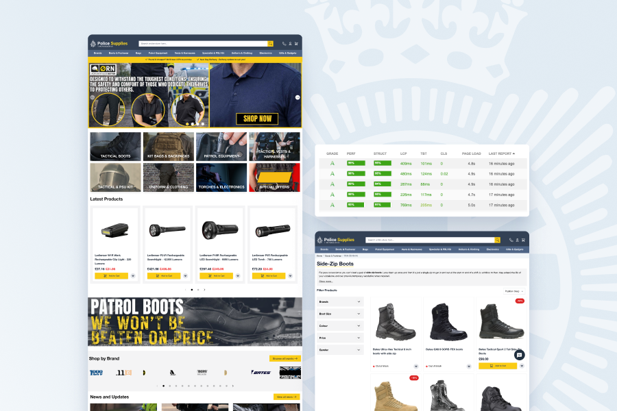 Relaunching Police Supplies with Hyvä