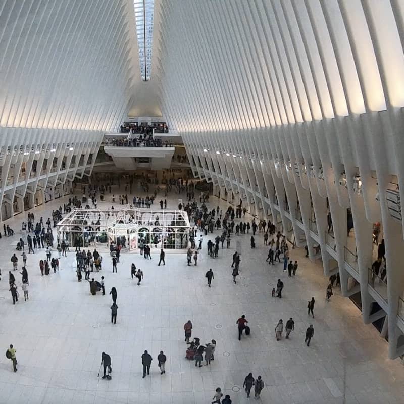 people inside a modern hall
