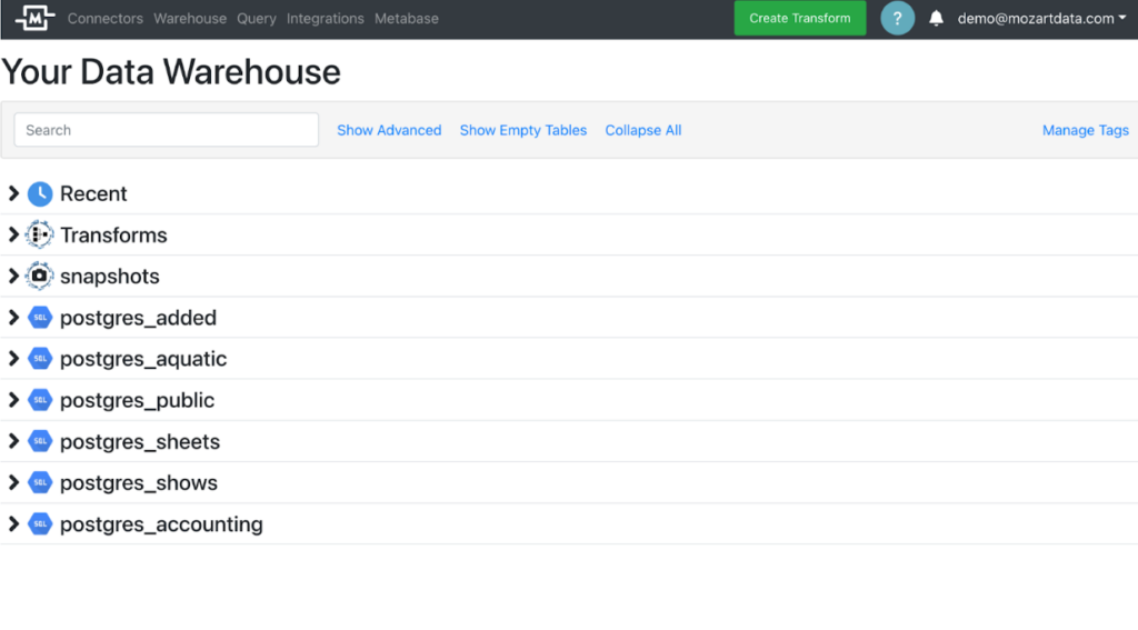 Mozart Data Screenshot