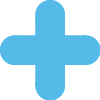 Blue cross icon