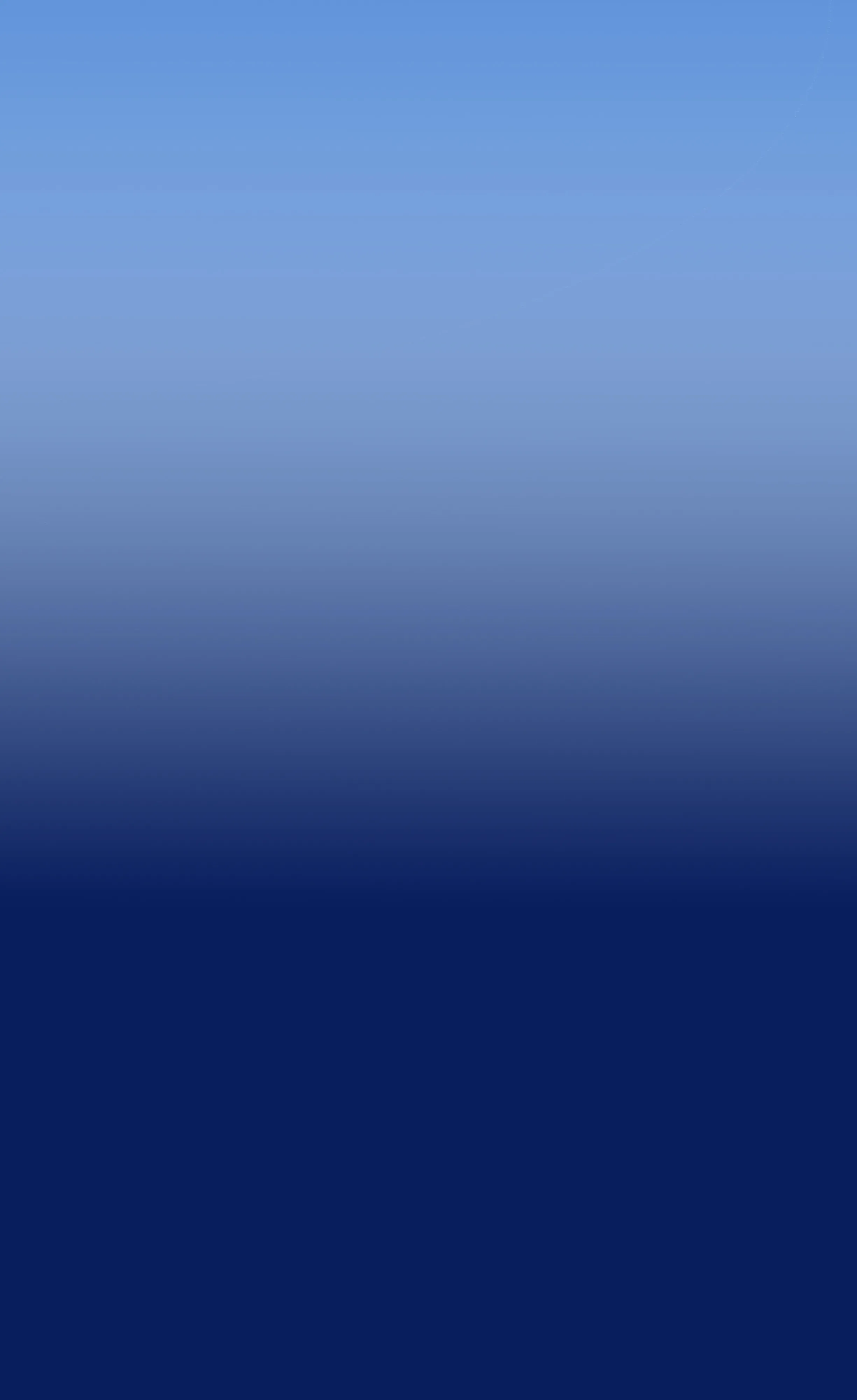 Dégradé vertical allant du bleu clair en haut au bleu très foncé en bas.