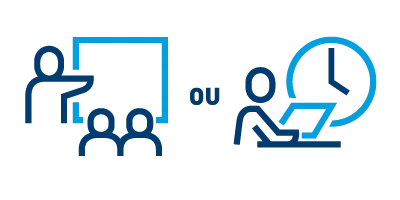 Pictogramme formation en présentiel ou à distance