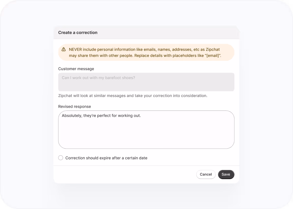 Test your AI settings