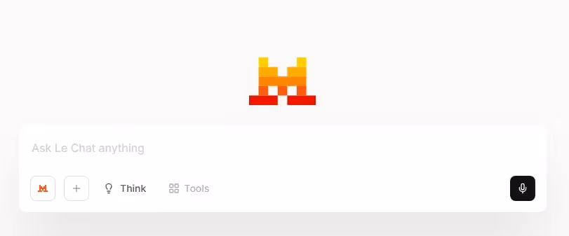 Le Chat Mistral homepage