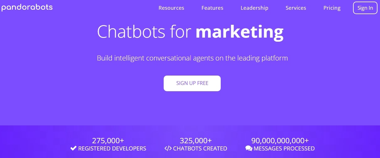 Pandorabots homepage