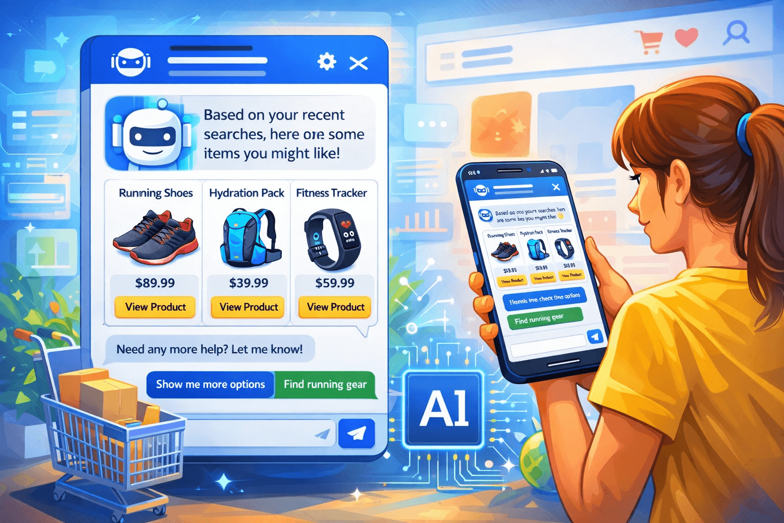 Learn how AI product recommendations for ecommerce work, and explore their impact on product discovery, personalization, and conversions.