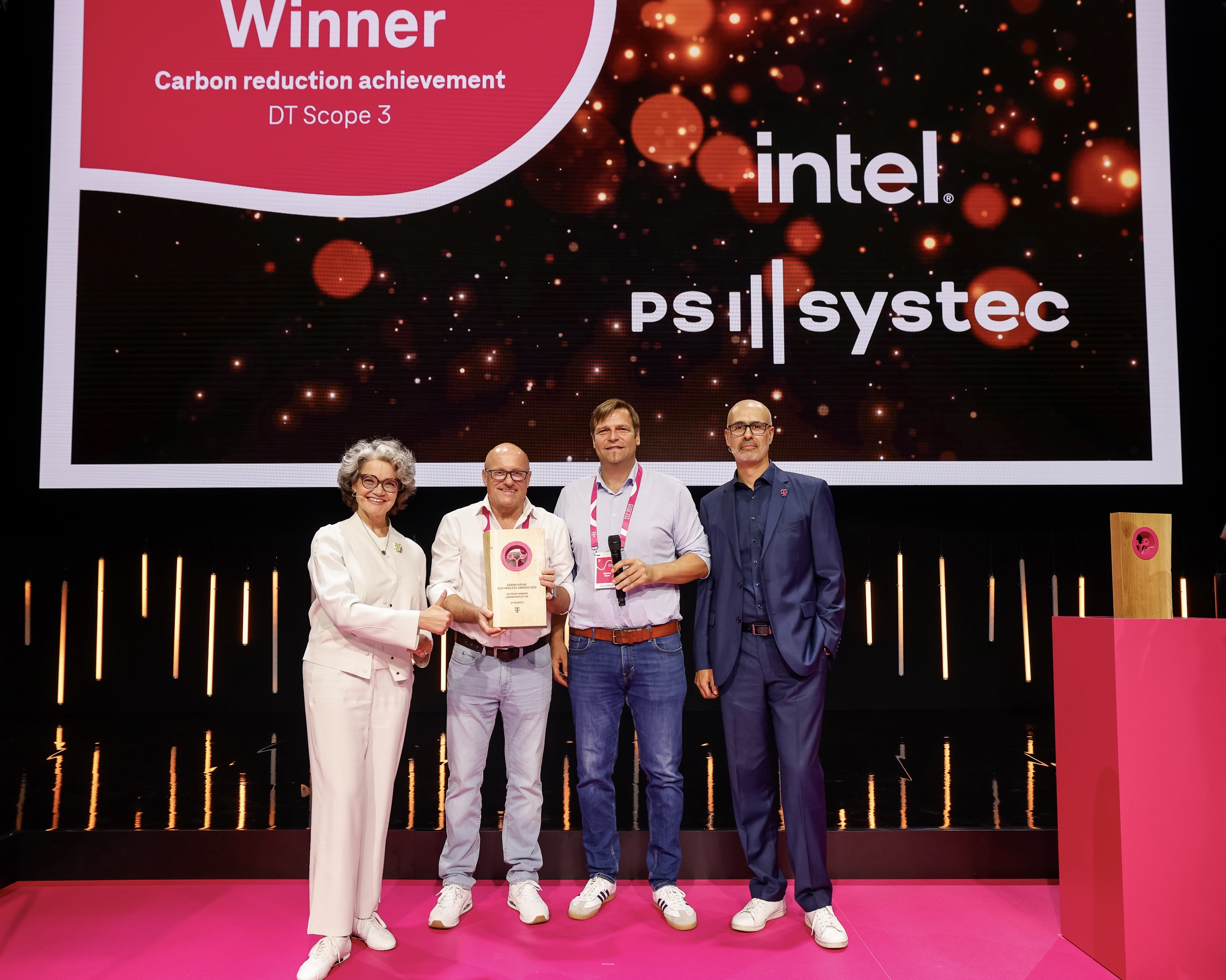 Winners on stage