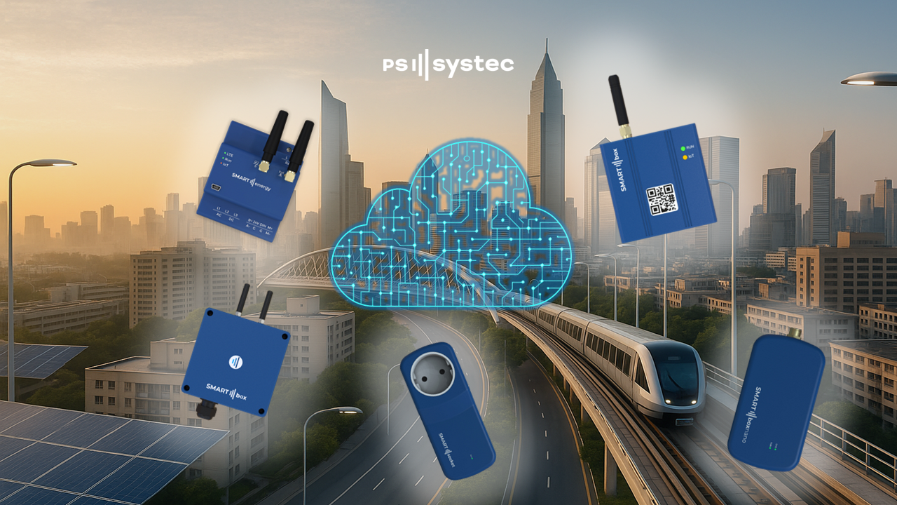 urbane stadt mit cloud und PSsystec Gateways