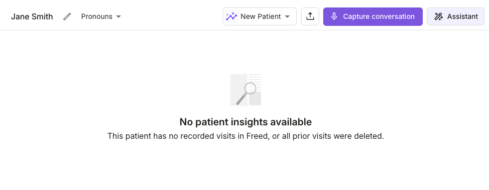 Click "Capture Conversation" in the upper righthand corner of your dashboard