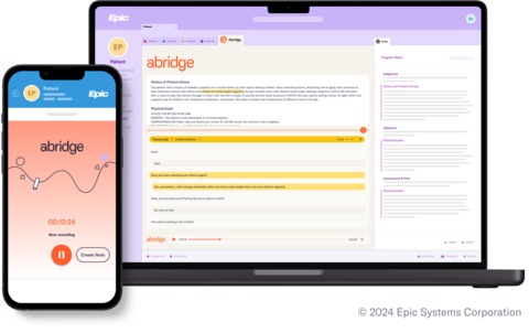 Abridge desktop and mobile app