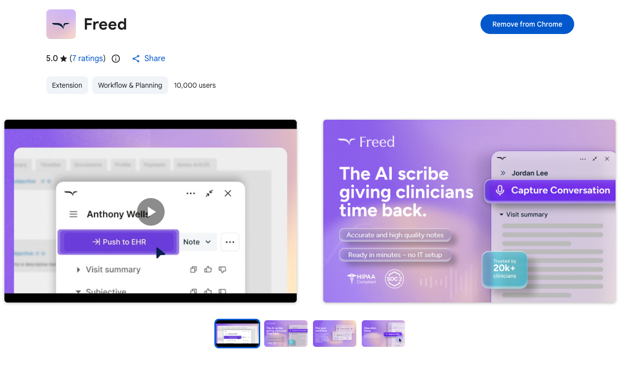 Download Freed's Chrome extension to open when you're in Elation
