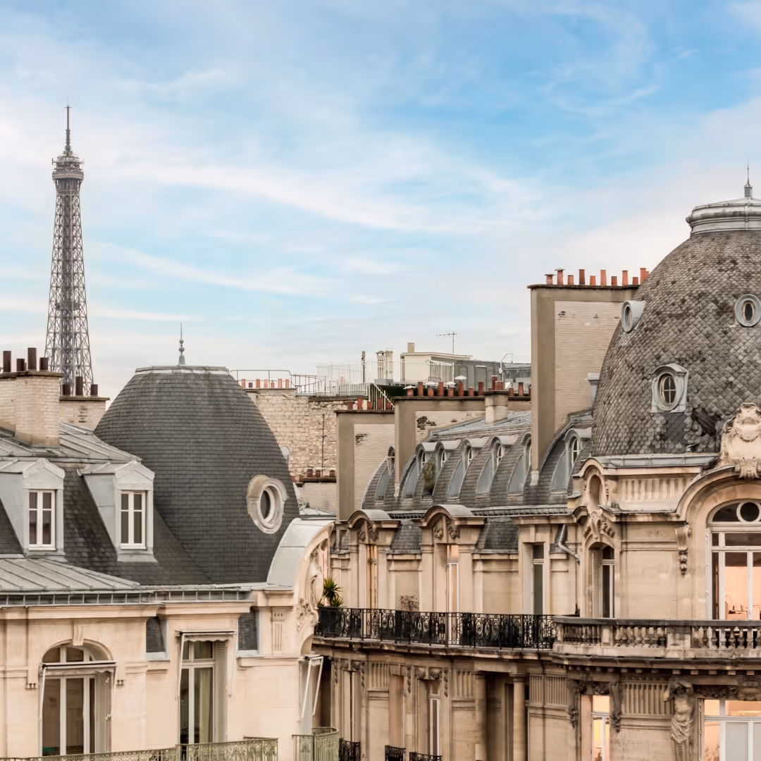 View of Parisian rooftops Merveil Paris
