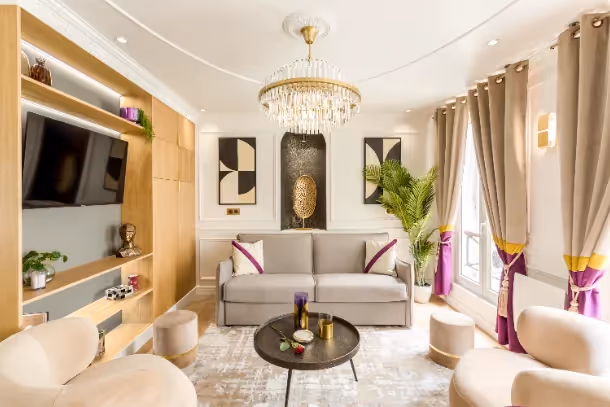 Le salon de la Luxury Suite St George