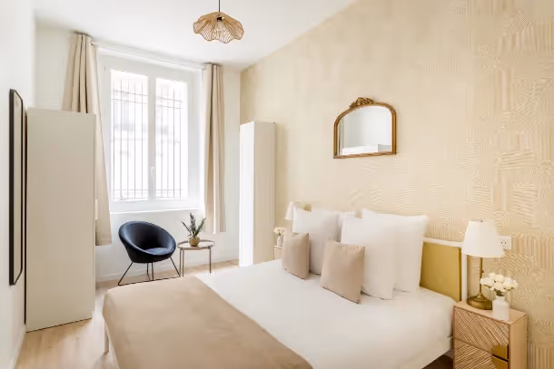 La chambre du Cozy Apartment Turin