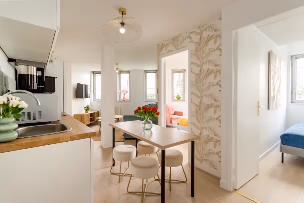 La salle à manger du Cozy Apartment Viala II