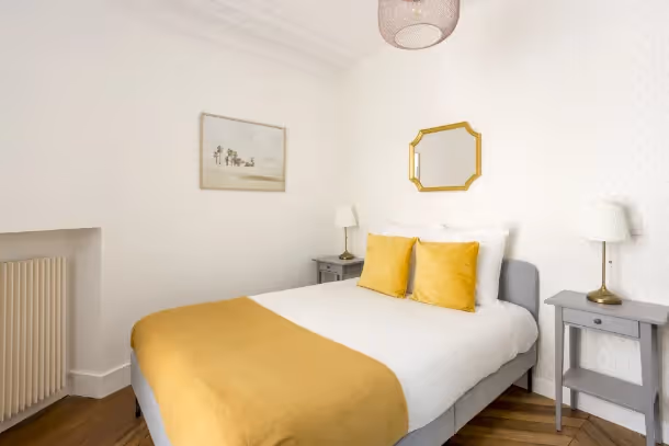 La chambre avec lit double Cozy Apartment Tilsitt