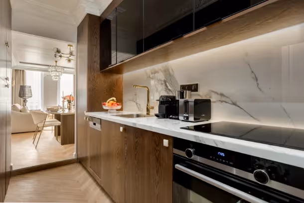 La cuisine Luxury Suite Aboukir IX